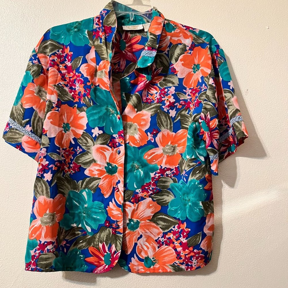 Victorias Secret vintage women's pajamas size S floral print